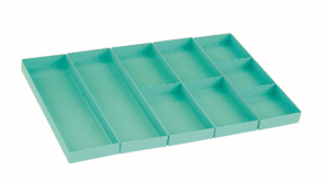 30 MM DRAWER ORGANIZER - AQUA